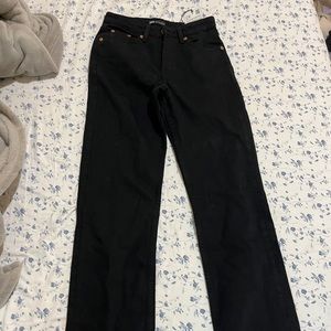 Zara Black Straight Leg Jeans